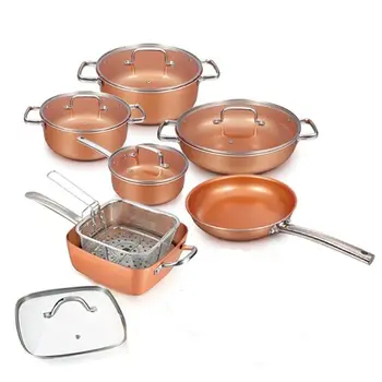 Venta Caliente 13 Piezas De Cobre De Aluminio Utensilios De Cocina De Cobre De Aluminio Juegos De Utensilios De Cocina