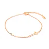 Cross bracelet-anklet jewelry 316L stainless steel religious women jewelry fashion design crystal bracelet