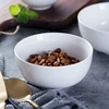 Hotel Ceramic small white pudding rice bowl porridge serving bowls for wholesale