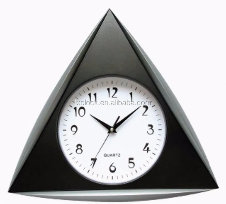 Triangle Shape Plastic Wall Clock Lx4430 Buy Reloj Triángulo