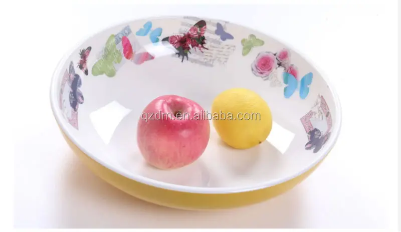 2 Color Melamine Fruit Bowl Custom Print