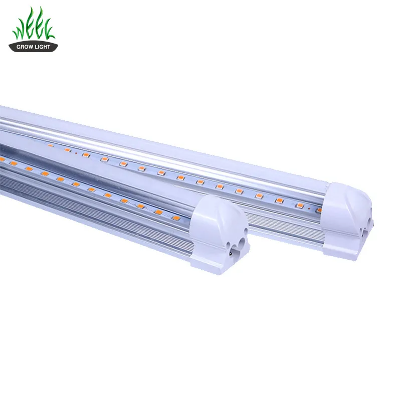Indoor greenhouse hydroponics T8 full spectrum bule&red 18W single  row led grow lamp tube  for  plant  led grow light tube