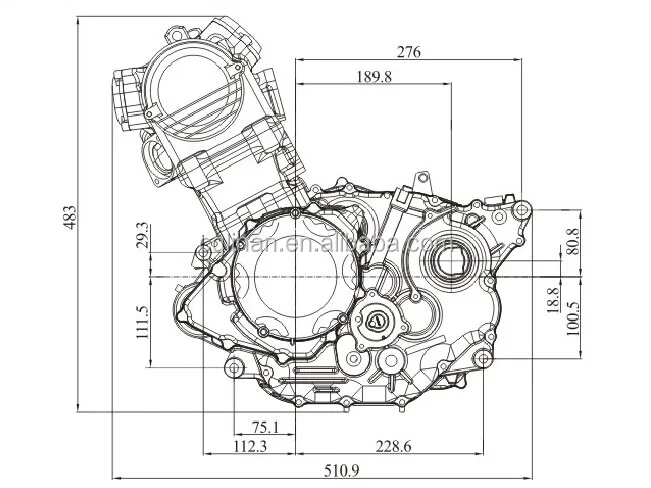 Water Cooled Ly350 Zongshen 350cc Atv Engine With Reverse Gear Buy water-cooled-ly350-zongshen-350cc-atv-engine-with-reverse-gear-buy