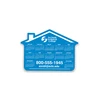 custom plastic house shape calendar die cut pvc diecut irregular non standard non-standard printed special card