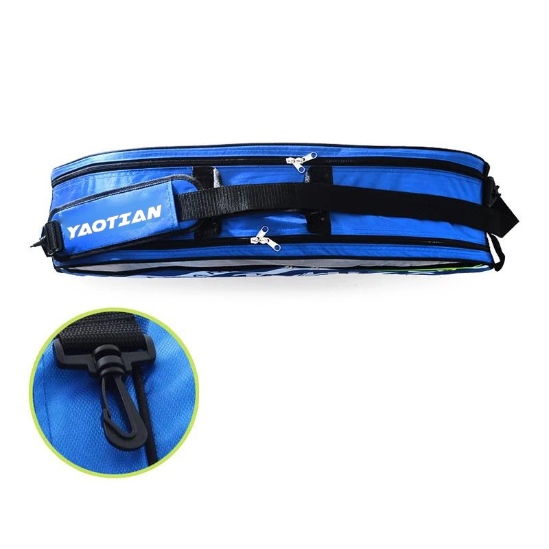 Factory Lightweight 6 Racquets Badminton Bag Customized Sporting Tennis