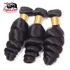 11A cuticle aligned Raw peruvian loose wave Hair, big loose curls weave, brazilian loose wave hair weave bundles