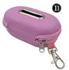 Portable Dog Poop Bag Holder with Zipper Carabiner Hook Design Case