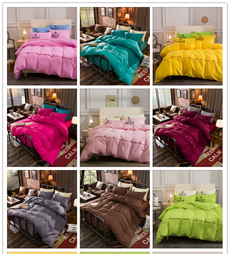 Wholesale 50 Cotton 50 Polyester Spanish European Style Plain Bed