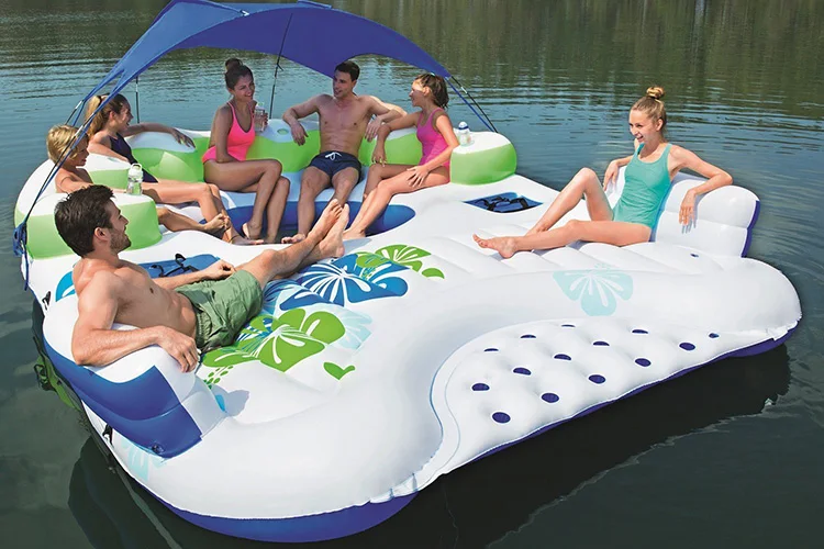 Seven Person Party Island Inflatable Floating Island Raft