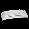 Best Selling Cheap Restaurant Custom Porcelain Dishes Rectangle White Plate