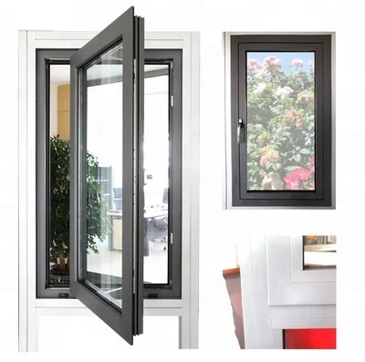 Стандартный алюминий безопасности стеклянное створчатое окно размеров производитель и высокое качество оборудования