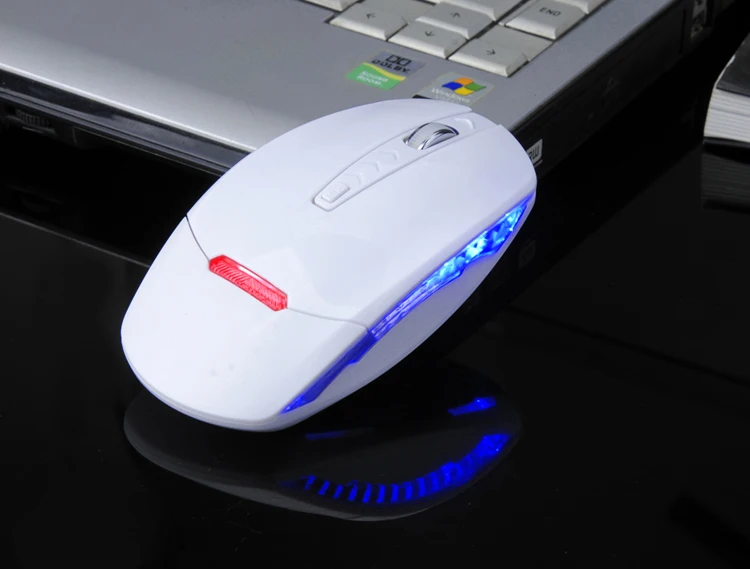 Matte black silent 2.4g wireless optical mouse