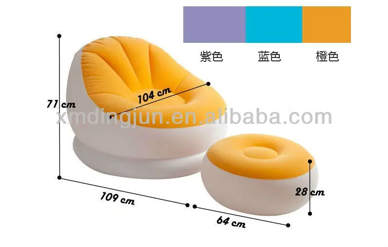 Beflockt Pvc Aufblasbares Sofa,China Aufblasbaren Sofa Stuhl