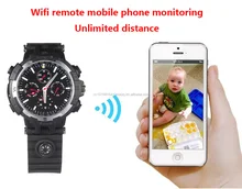 720P WIFI Watch Camera IR Night Vision <strong>spy</strong> Watch Wrist <strong>spy</strong> Camera Leather Watch Hidden Camera