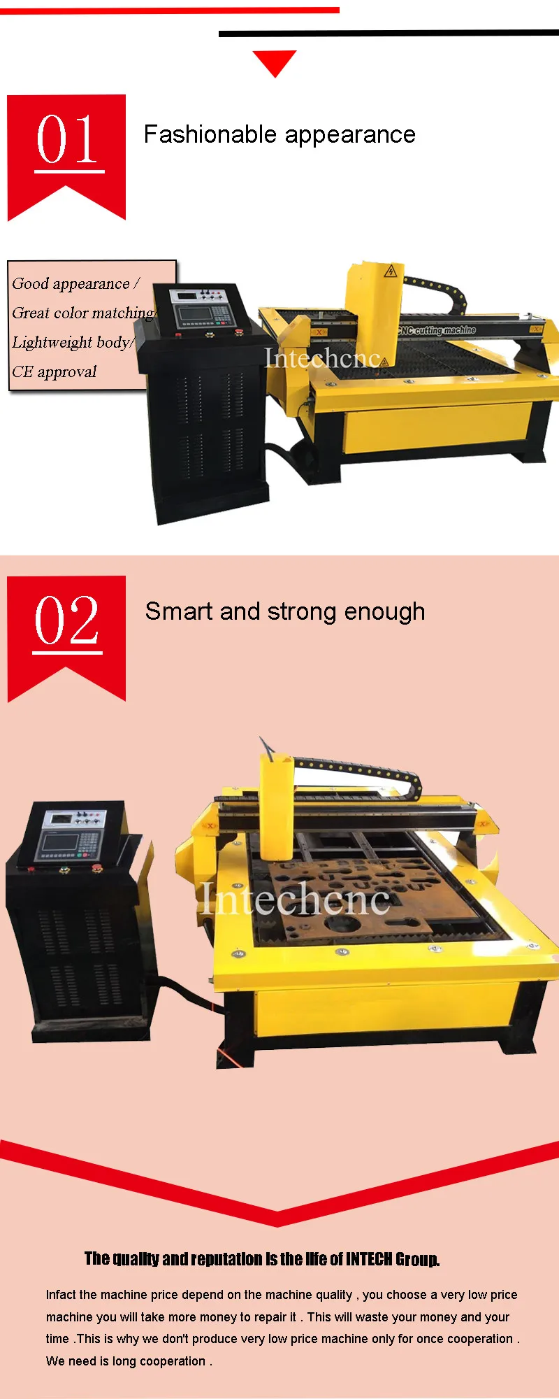 Cheap 1300*2500mm plasma cutter with high quality