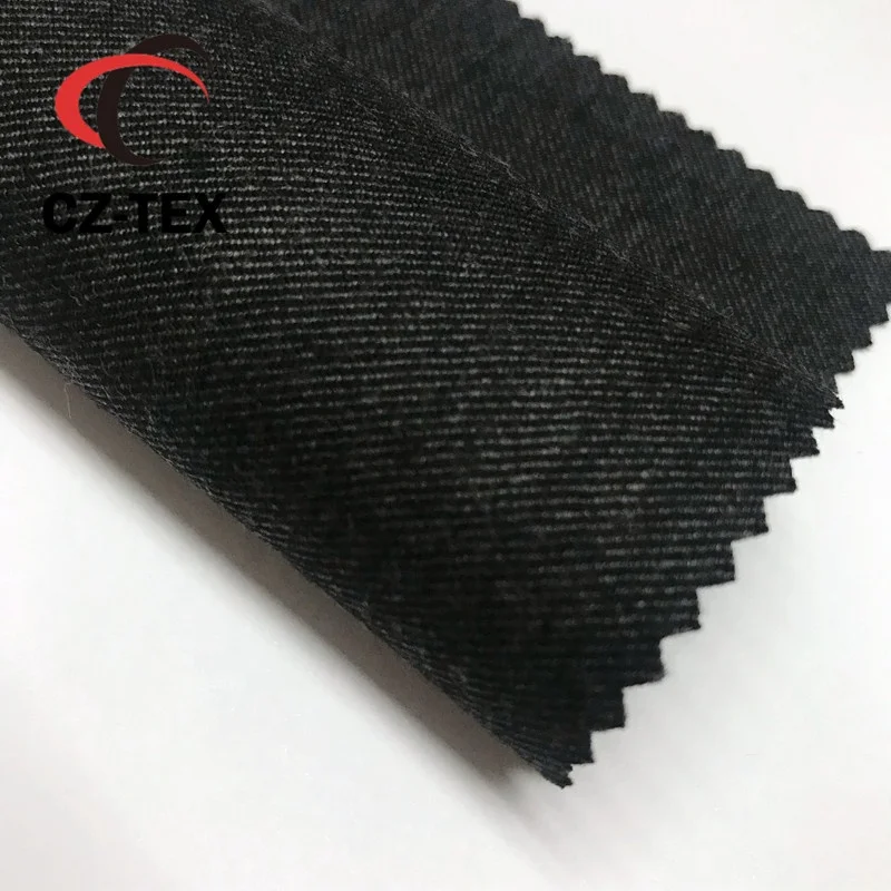 
luxury suiting fabric poly wool grey shade worsted fabric 