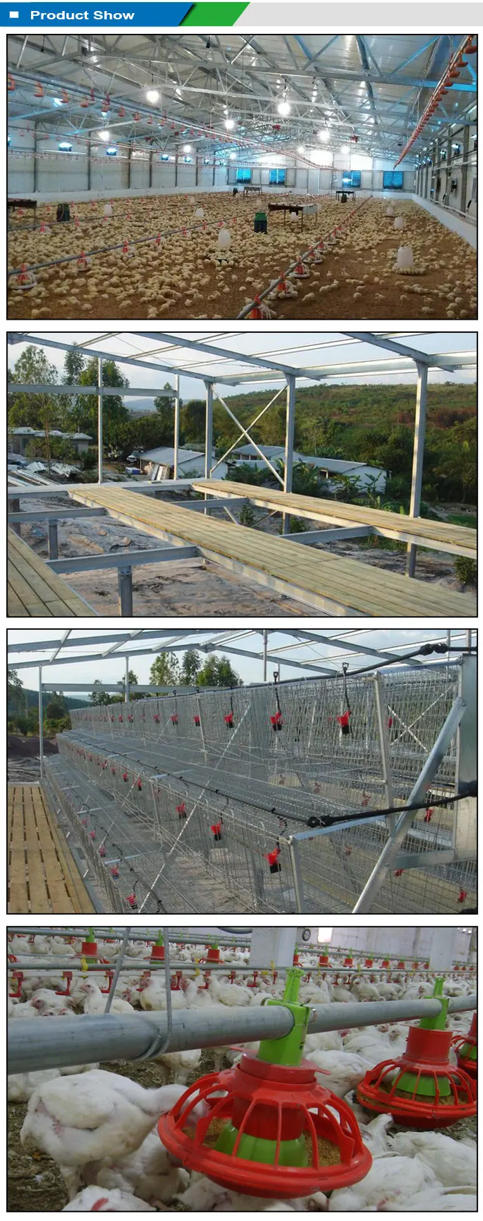 Low Cost Modern Prefab Poultry Farming Shed Building Chicken Farm House