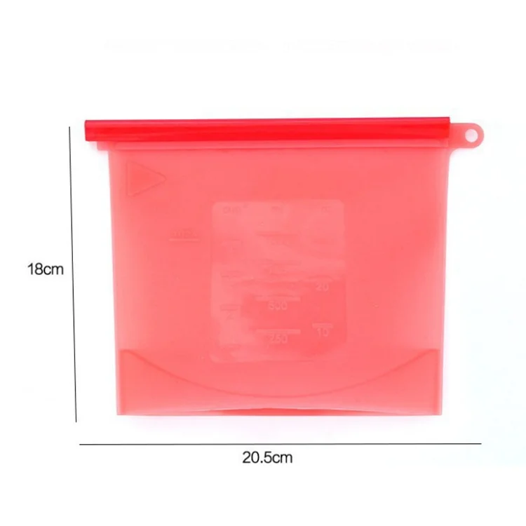 Wholesale Hot Selling New Product Reusable Food Container Silicone Freezer Vacuum Food Zipper Storage Bag