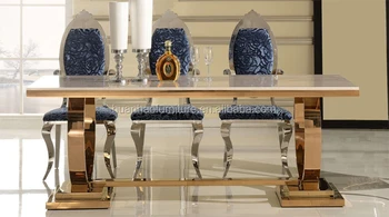 Rose Goud Koffie Glas/marmer Eettafel En Stoelen Eetkamer Set - Buy ... Rose Goud Koffie Glas/marmer Eettafel En Stoelen Eetkamer Set - Buy ...