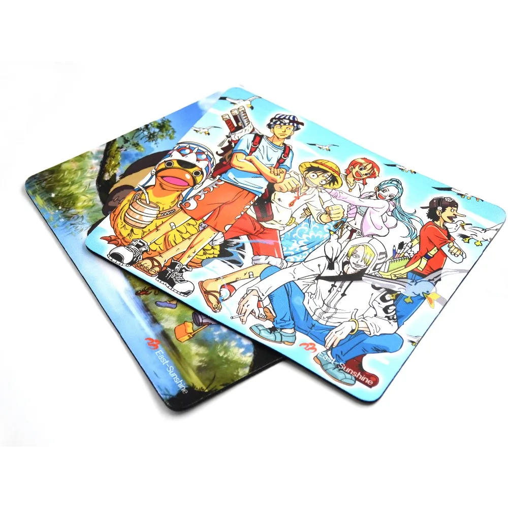 Custom Printed Mousemat Exquisite 3d Anime Pattern Square Shape