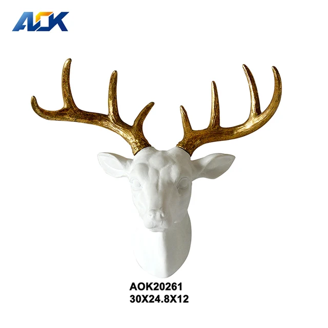 Custom Resin Deer Skull Head Wall Decoration Buy Resin Deer