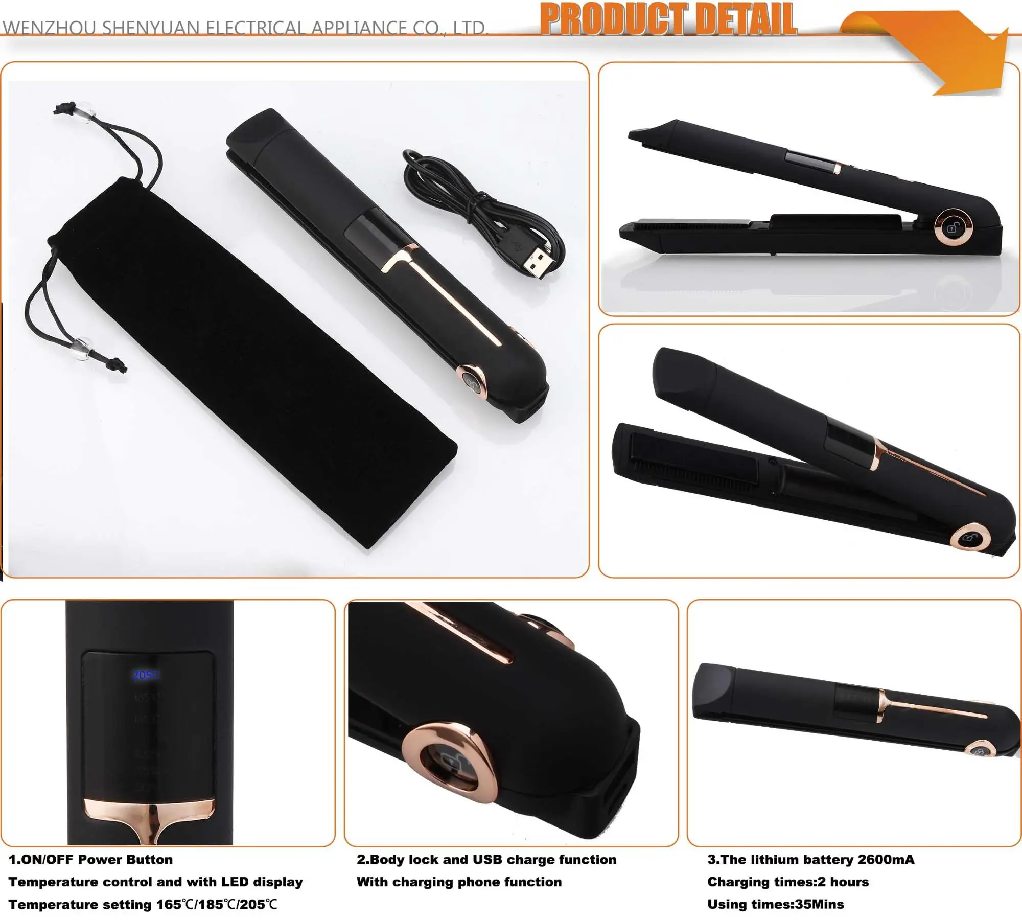 Best Price Cordless Hair Straightener Rechargeable For Personal Use