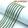 LOCACRYSTAL brand shoes bags decoration used supplies crystal cup claw rhinestone chain