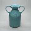 Moden ceramic tall plant flowers vase for home table decoration with handle