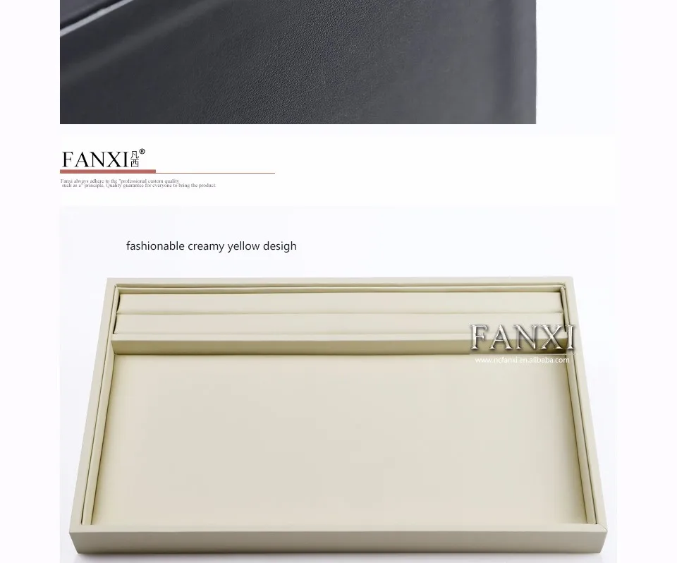 Fanxi China Factory Portable Jewelry Display Tray Ring Necklace