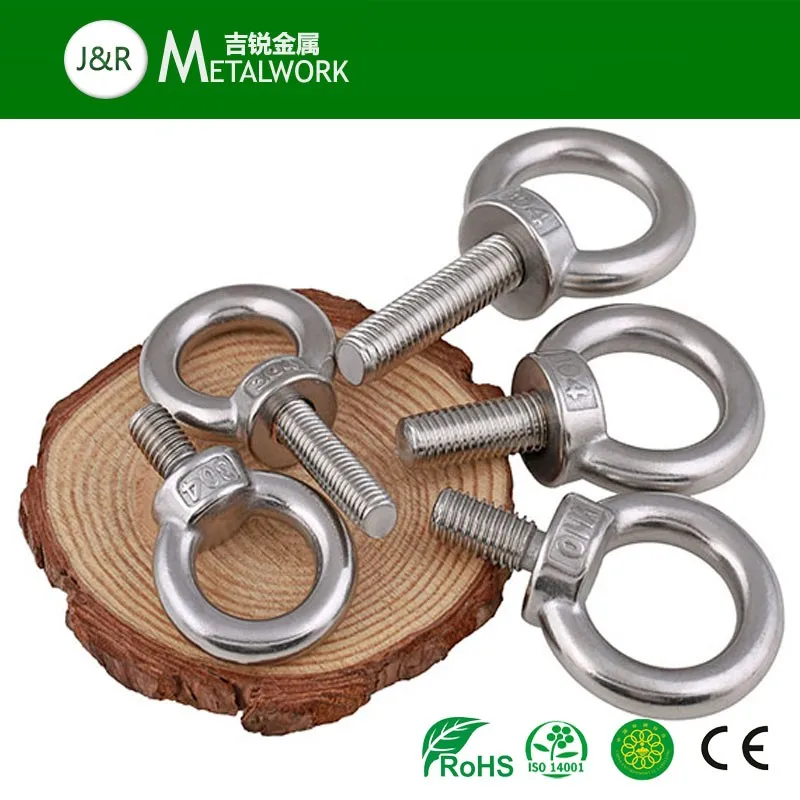 M42 M48 Ss316 A4 Stainless Steel Lifting Round Eye Bolt Din580 Buy Stainless Steel Eye Bolt