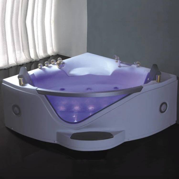 European Style Led Light Whirlpool Bath Tub Portable Spa Massage
