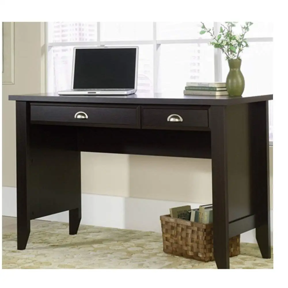 Computer Desk with Keyboard Tray in Dark Brown Mocha Espresso Wood Finish Computer Desk Keyboard Tray Flash Furniture Glass Pull Out Black And Mouse Svitlife