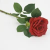 high quality silk artificial single rose flower for wedding decoration