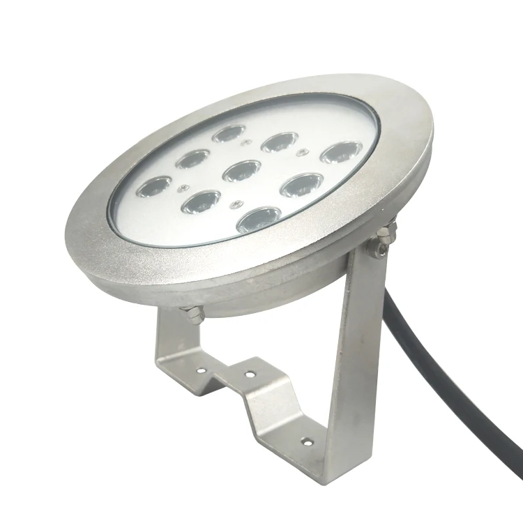 316L Stainless Steel RGB 27W DC24V IP68 Underwater Lighting For Fountains And Waterfalls