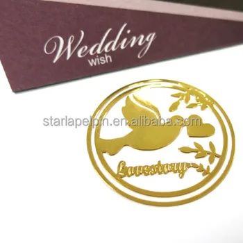 Best Cheap Promotion Gold Metal Bookmark Wedding Door Gifts For