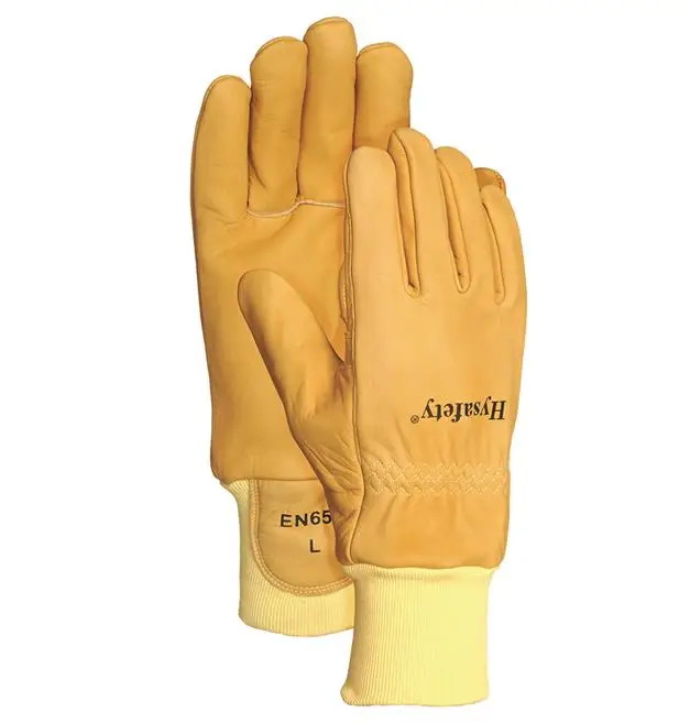 [On Sales] CE Cowgrain Heat Resistant Firefighter Glove/EN 659 Standard ...