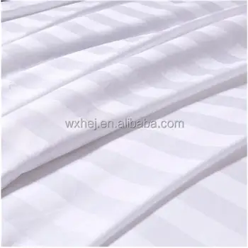 Wholesale Polyester Cotton Blend White 1cm/2cm/3cm Striped Fabric For ...