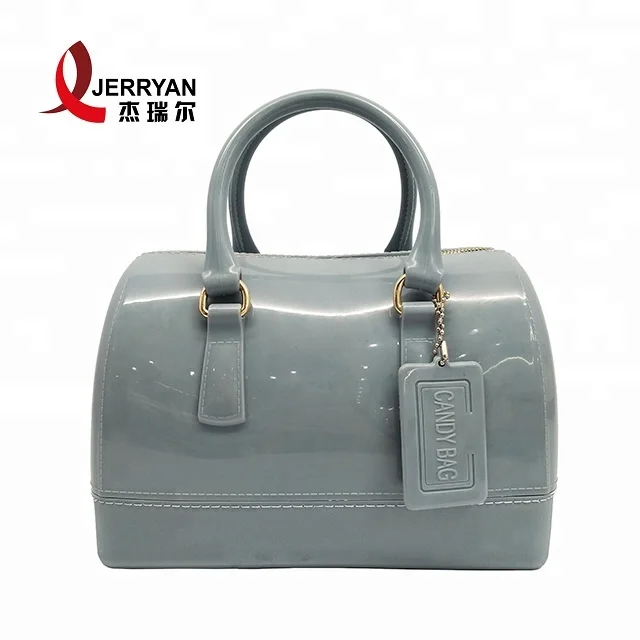 Jelly Sling Bag Manufacturer China Whole Silicone Beachkin Candy Tote Handbag With Strap Red