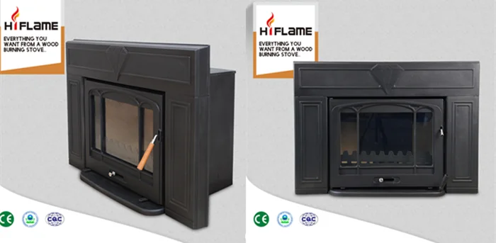 Hiflame Cheap High Efficiency Indoor Cast Iron Wood Burning