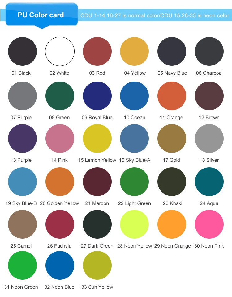 Htv Color Chart