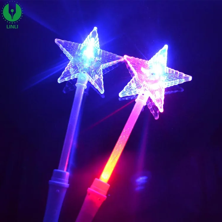 Colorful Led Stick Star Fairy Led Magic Wand For Party - Buy Fairy ...