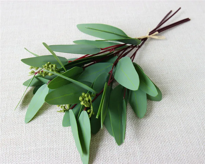 F3175 Amazon Hot Selling Artificial Plant Eucalyptus Leaves Branches