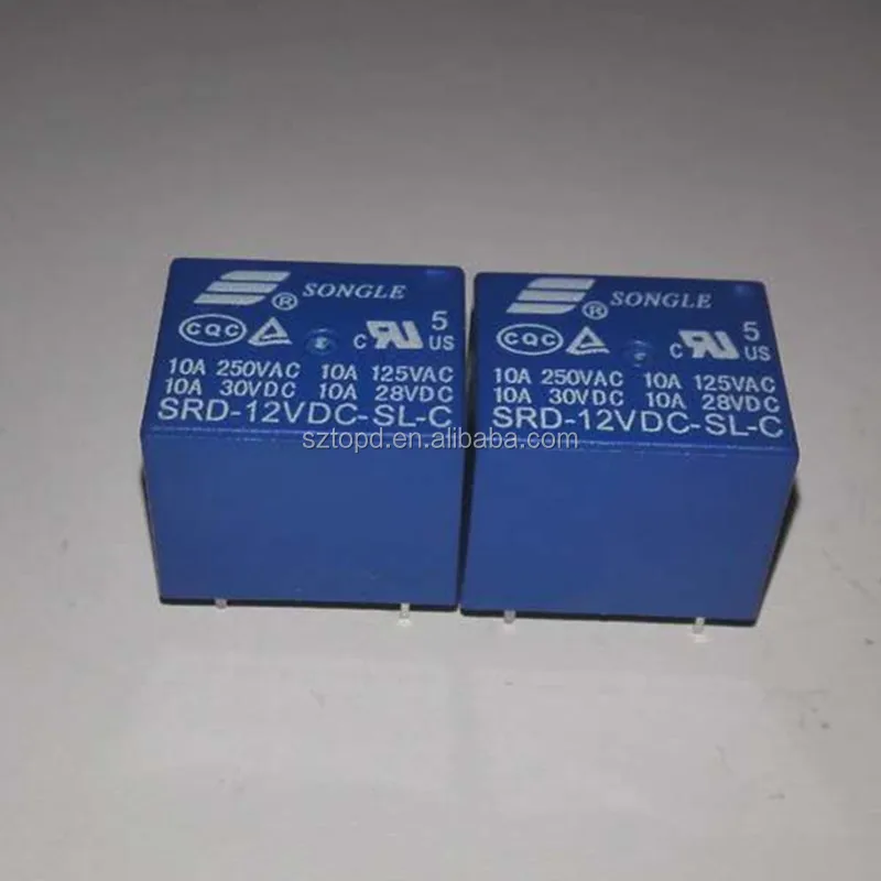 100% 원래 Songle Srd-12vdc-sl-c 12v Dc 10a 250vac 전원 릴레이 - Buy Songle 릴레이 ...