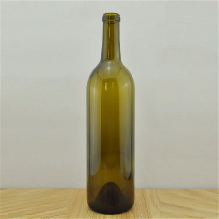 葡萄酒玻璃瓶 750毫升弗林特与软木盖