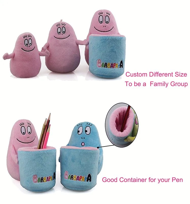 Custom Plush Pen Container Cute Plush Toys Pen Holders For Children