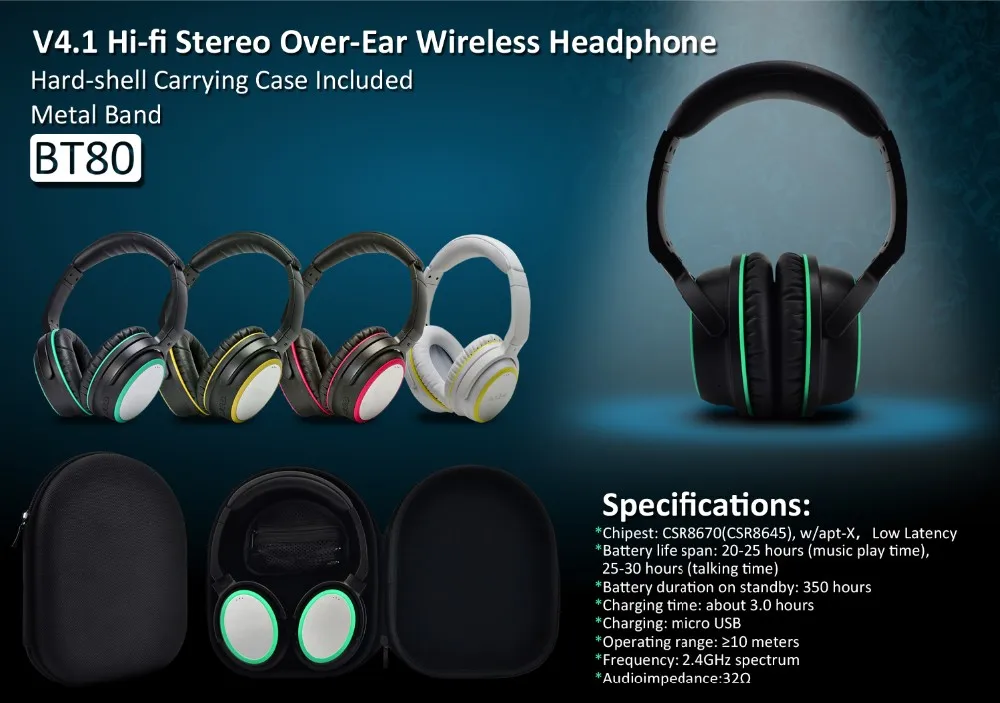 Foldable Noise Cancelling Bluetooth Headphone Without Wire Anc01 Buy