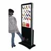 42 Inch Floor Standing Advertising Display with shoe cleaning function
