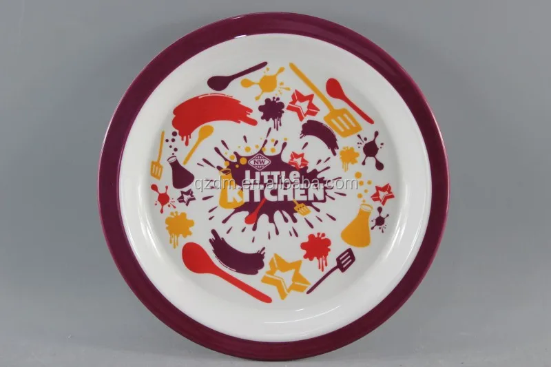 Strong Melamine Kid's Dinner Plate FDA LFGB