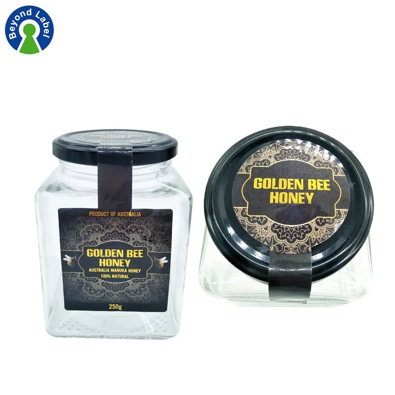 Oem Custom Printing Labels For Honey Jar,Self Adhesive Waterproof Food