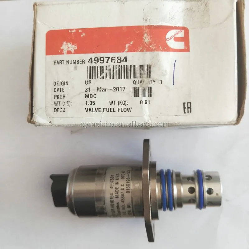 Cge8.3 Fuel Shutoff Solenoid Isx Engine Fuel Flow Valve 4997684